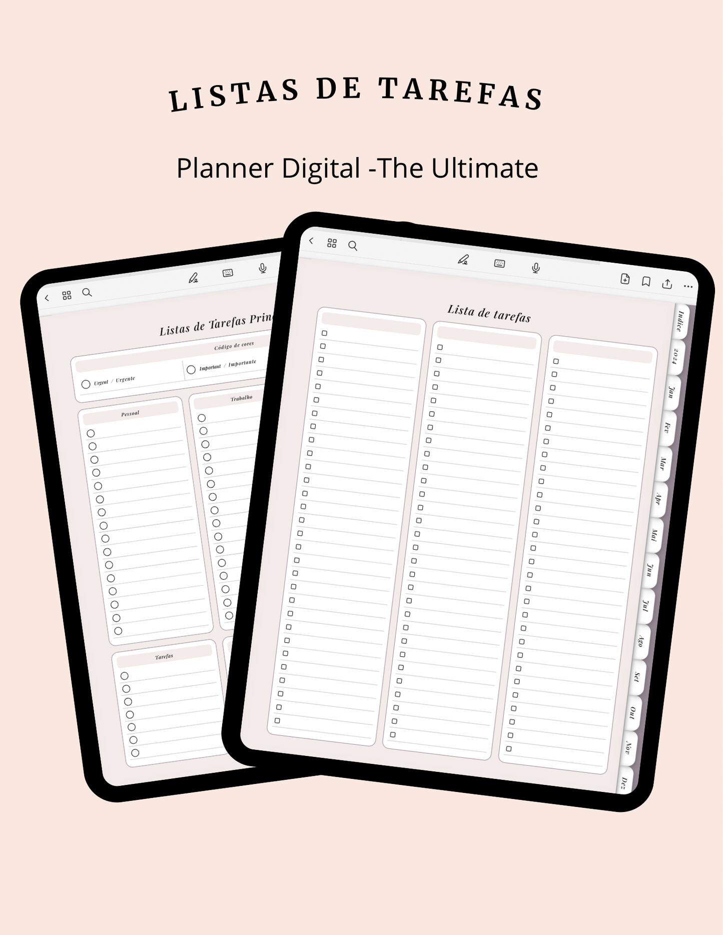Combo Digital Planner 2024 - The Ultimate Decore com Adesivos Digitais
